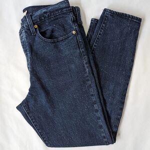Levi's Premium Wedgie Women's Button Fly Taper Jean sz 30 Dark wash